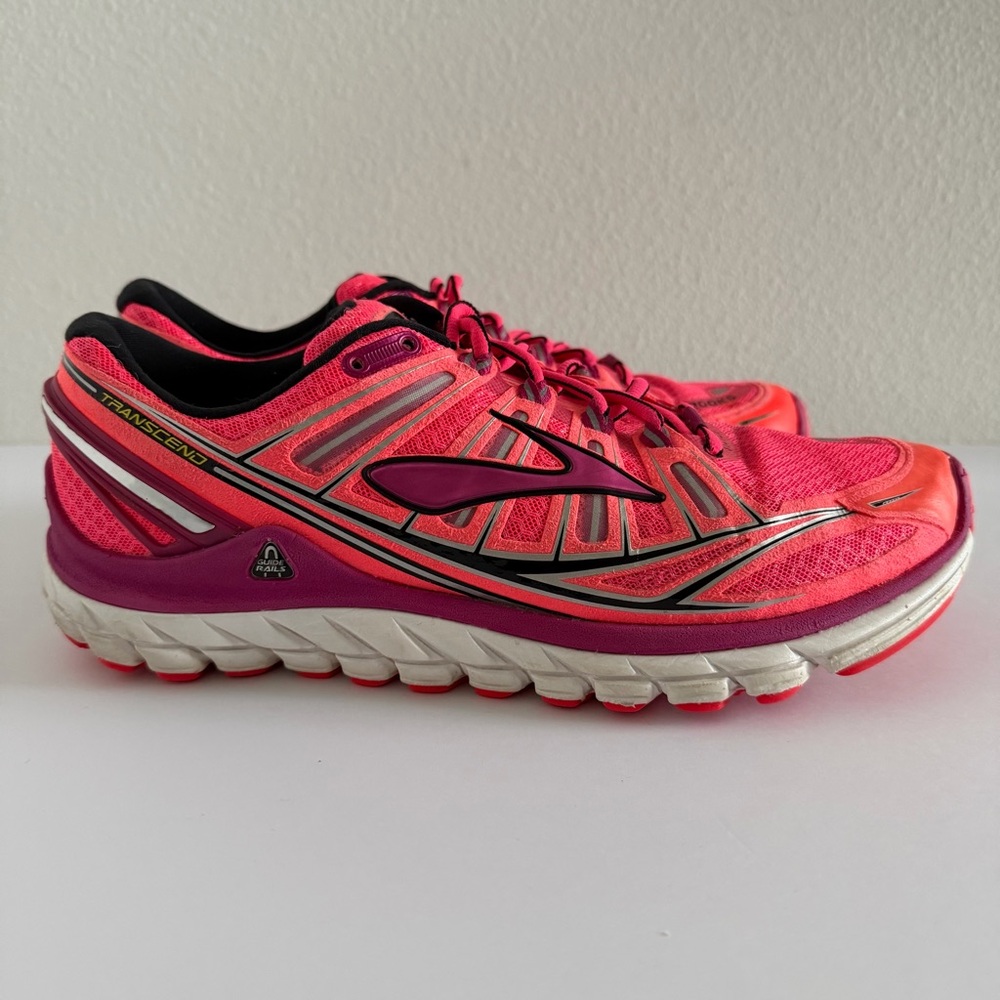 Brooks Transcend Ultimate Ride Women’s Running Training Pink Shoes 10.5 (B) - Picture 2 of 10
